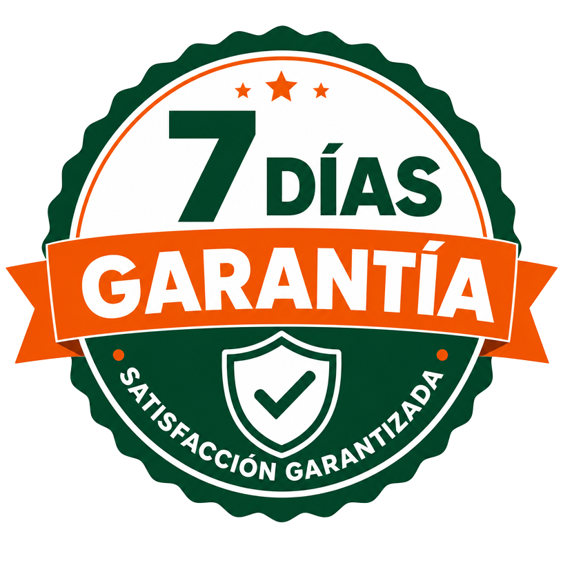 Sello de garantía de 7 días con satisfacción garantizada